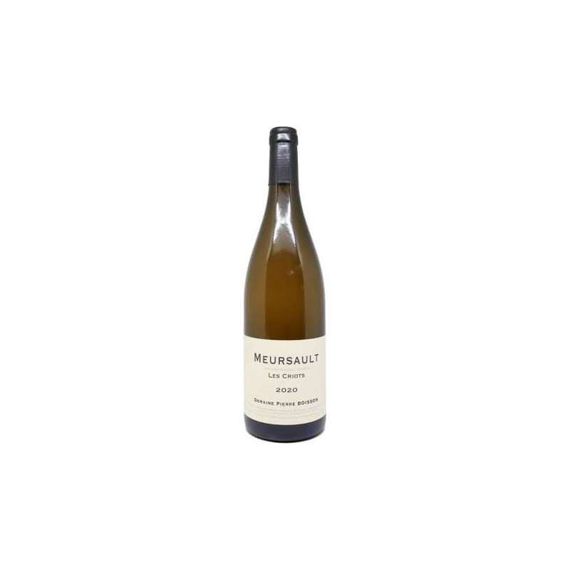 BOURGOGNE MEURSAULT Les Criots BOISSON 2020 BOURGOGNE MEURSAULT Les Criots BOISSON 2020